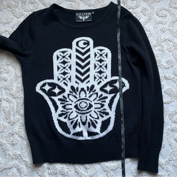 Killstar Hamsa Hand Sweater small - Picture 4 of 9